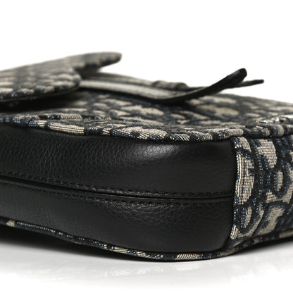 Christian Dior Oblique Saddle Pouch Blue 8 of 11
