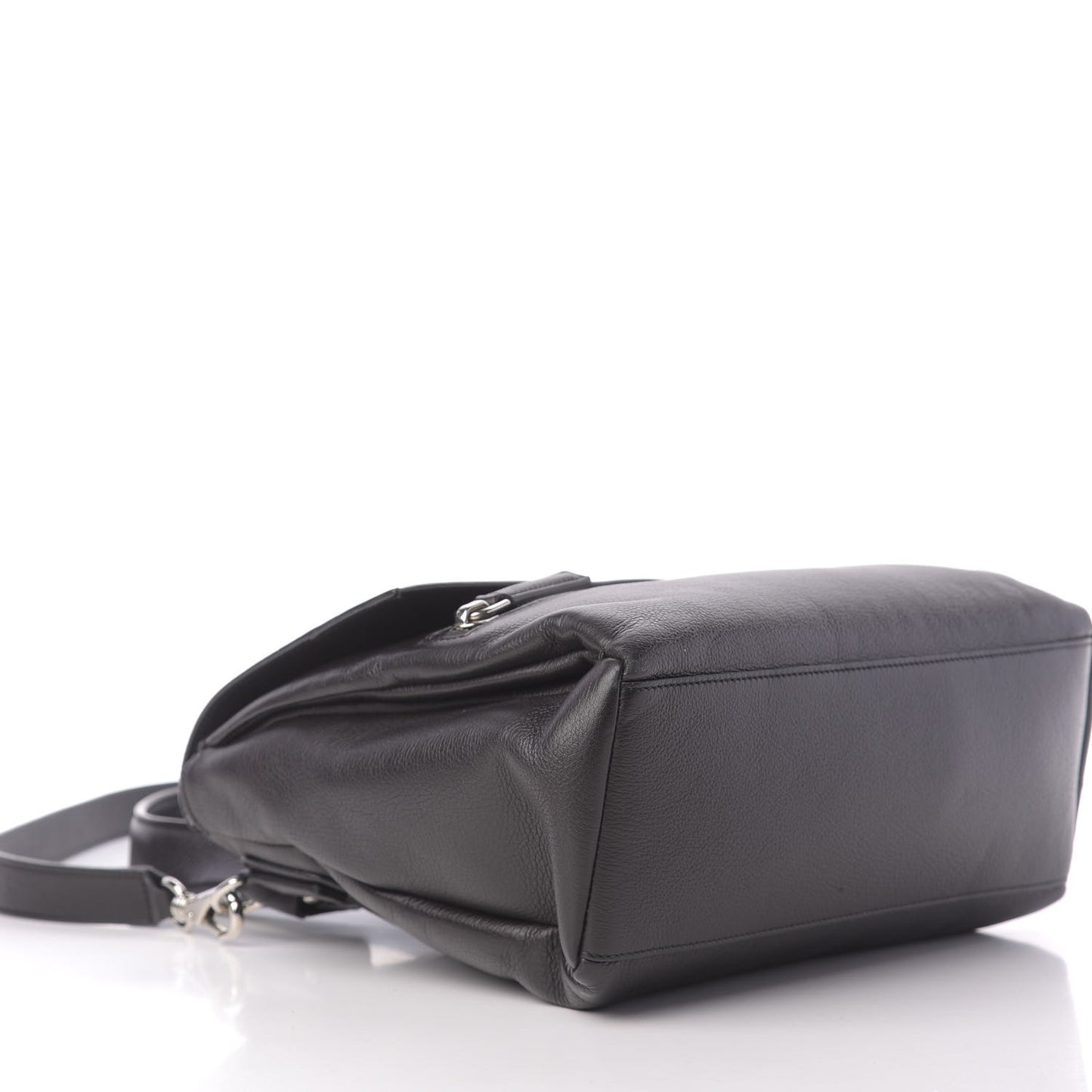Calfskin Small Pandora Pure Flap Bag Black