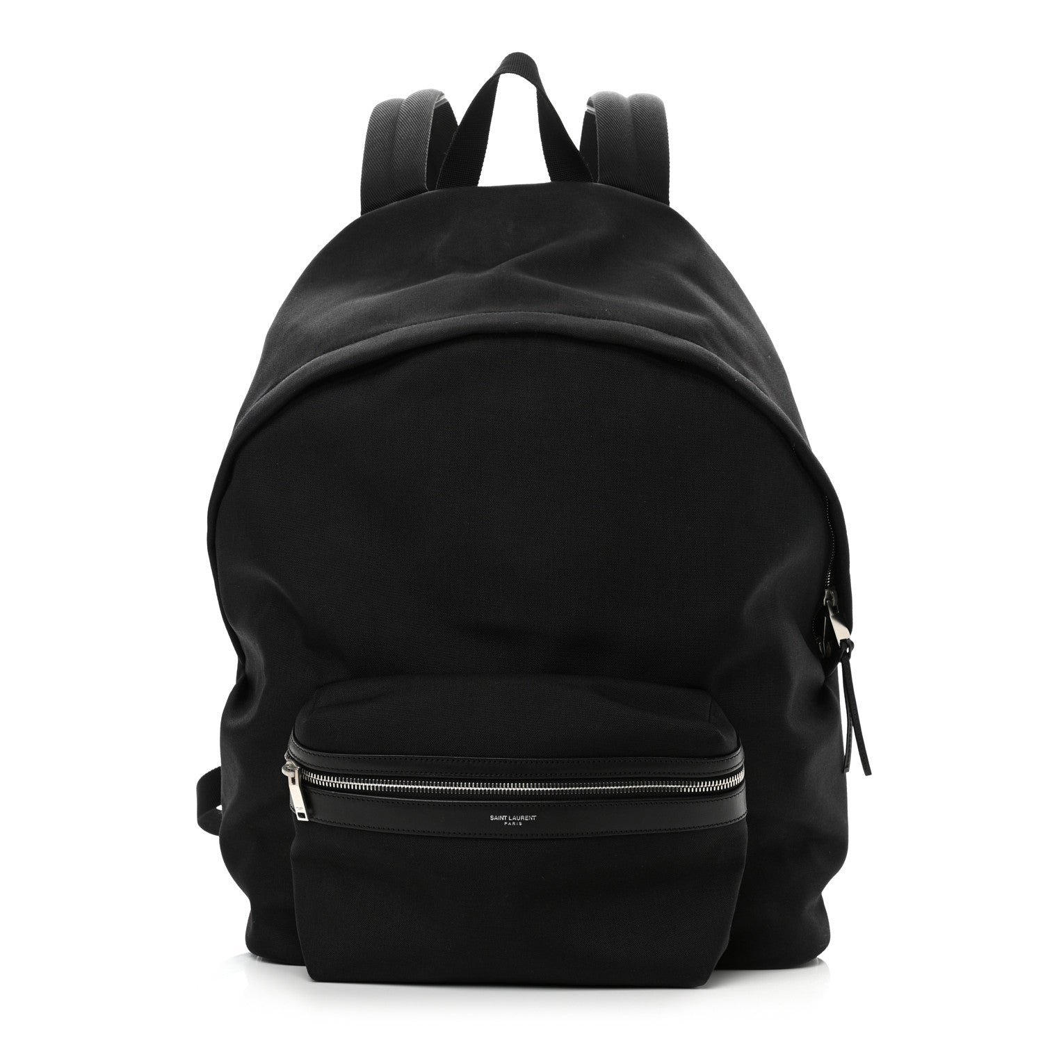 Saint Laurent Canvas City Backpack Black 1 of 12