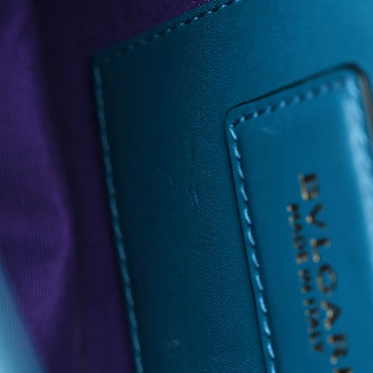 Bulgari Calfskin Serpenti Forever Crossbody Blue 14 of 30