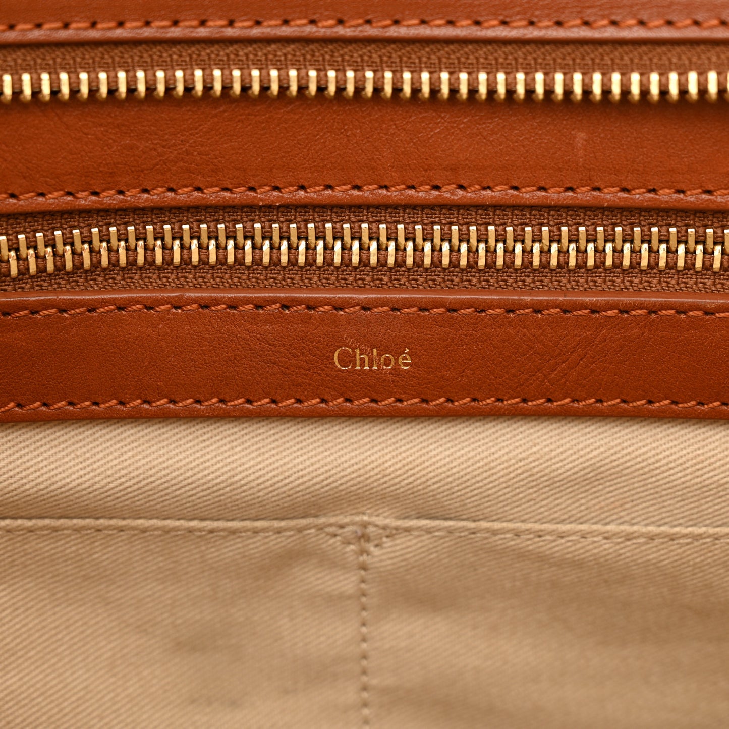 Calfskin Large Alice Satchel Husky White Tan
