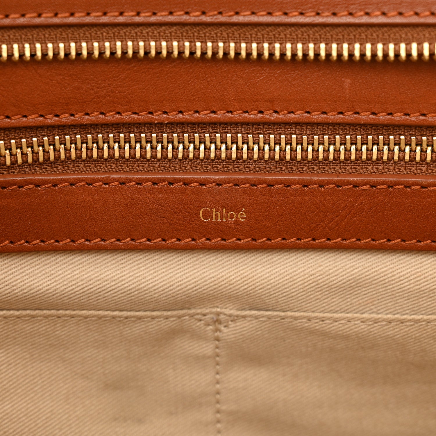 Chloe Calfskin Large Alice Satchel Husky White Tan 6 of 15