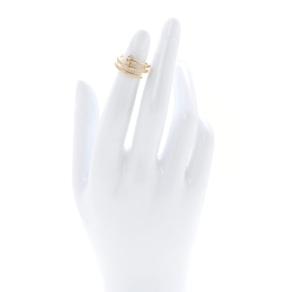 Cartier 18K Yellow Gold Diamond Double Juste Un Clou Paved Ring 46 3.75 2 of 5