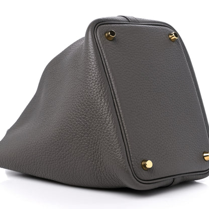 Hermes Taurillon Clemence Picotin Lock 18 PM Etain 8 of 9