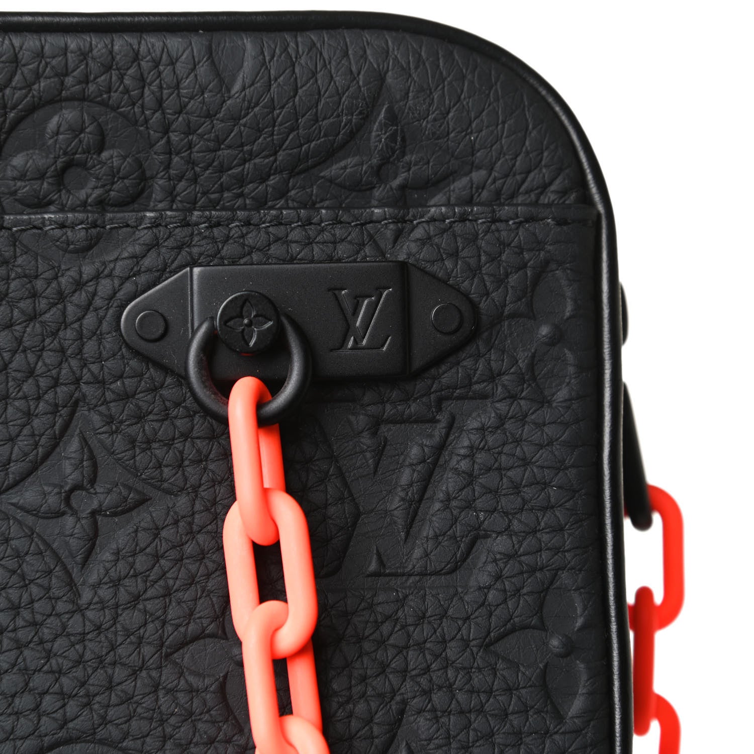 Louis Vuitton Taurillon Monogram Uniformes Solar Ray Soft Pochette Volga Belt Bag Black 6 of 10