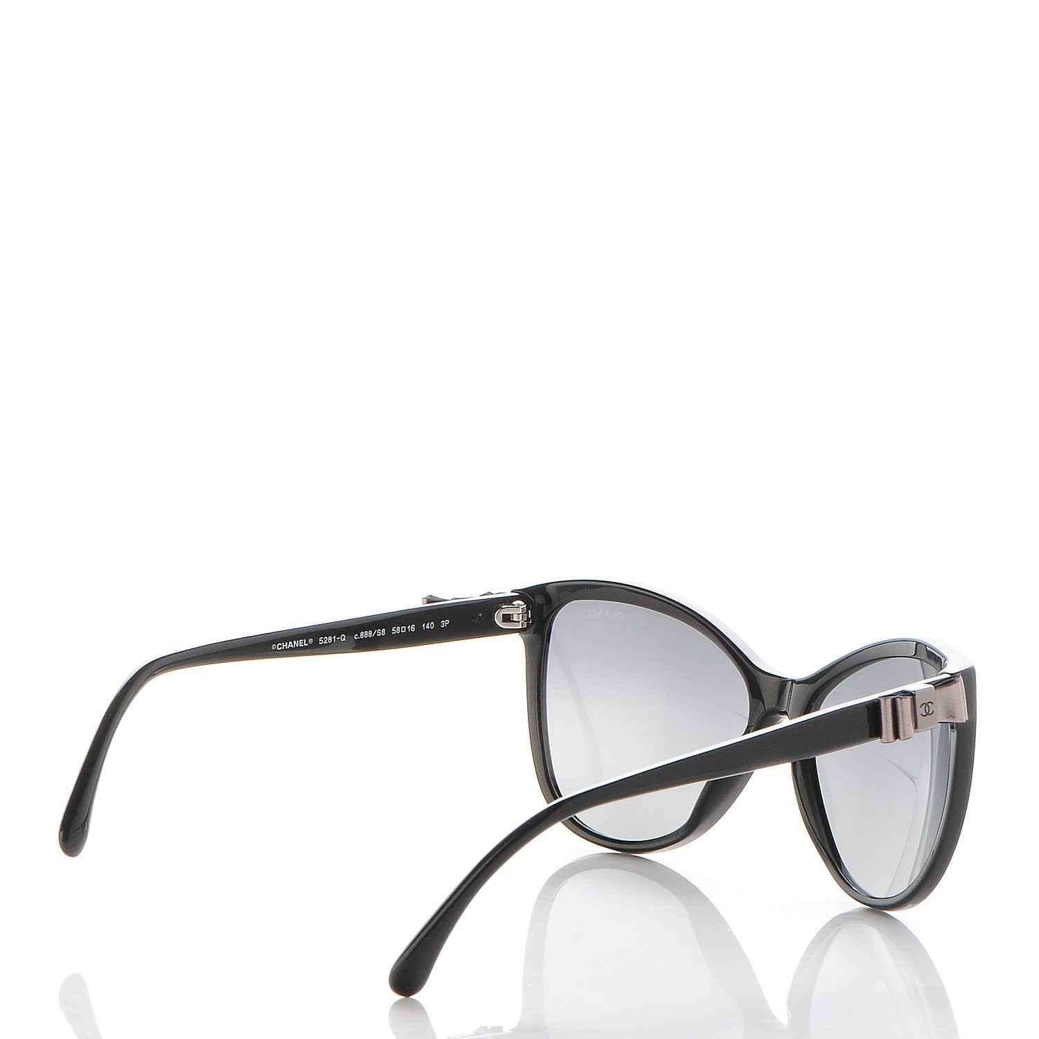 Chanel Polarized Butterfly Charms Sunglasses 5281-Q Black 4 of 8