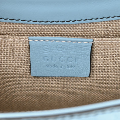 Gucci Soft Microguccissima Mini Emily Chain Shoulder Bag Mineral Blue 6 of 8