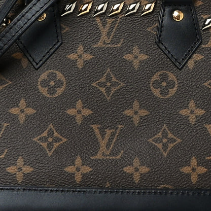 Louis Vuitton Monogram Macassar Studded Alma BB 7 of 9