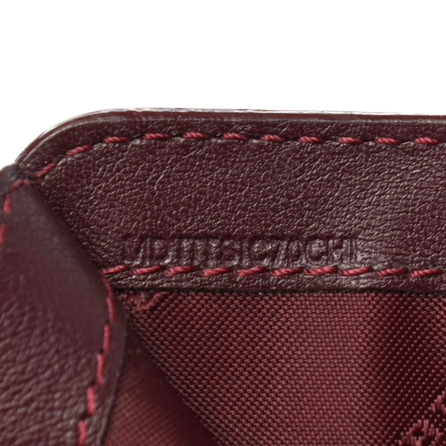 Patent London Bi-Fold Compact Wallet Burgundy