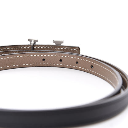 Hermes Swift Epsom 13mm 5382 Rock Belt 85 Black Etoupe 4 of 7