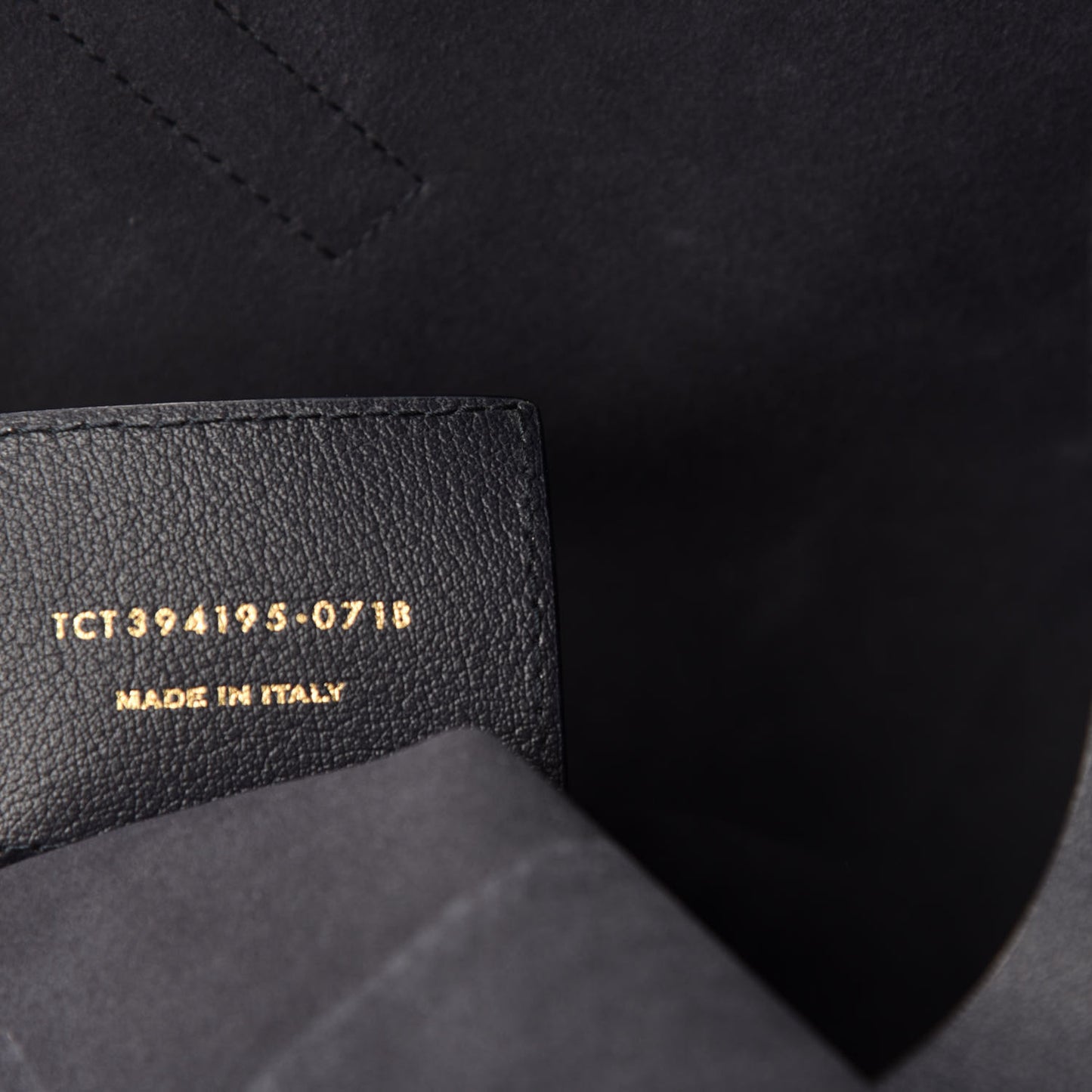 Calfskin Large Shopping Tote Deep Marine