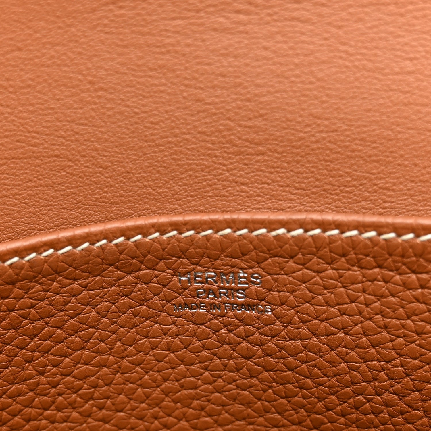 Hermes Taurillon Clemence Halzan 31 Gold 5 of 8