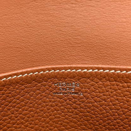 Hermes Taurillon Clemence Halzan 31 Gold 5 of 8
