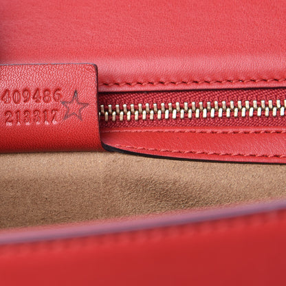 Gucci Moon Calfskin Medium Padlock Shoulder Bag Hibiscus Red 7 of 11