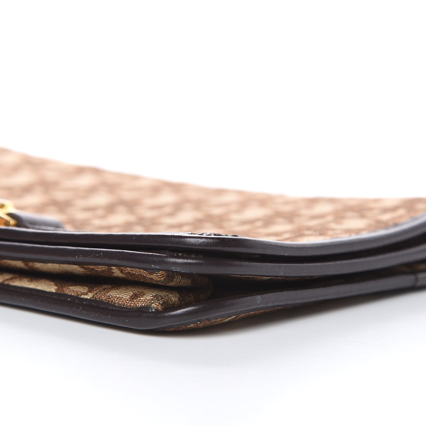 Monogram Chain Flap Brown