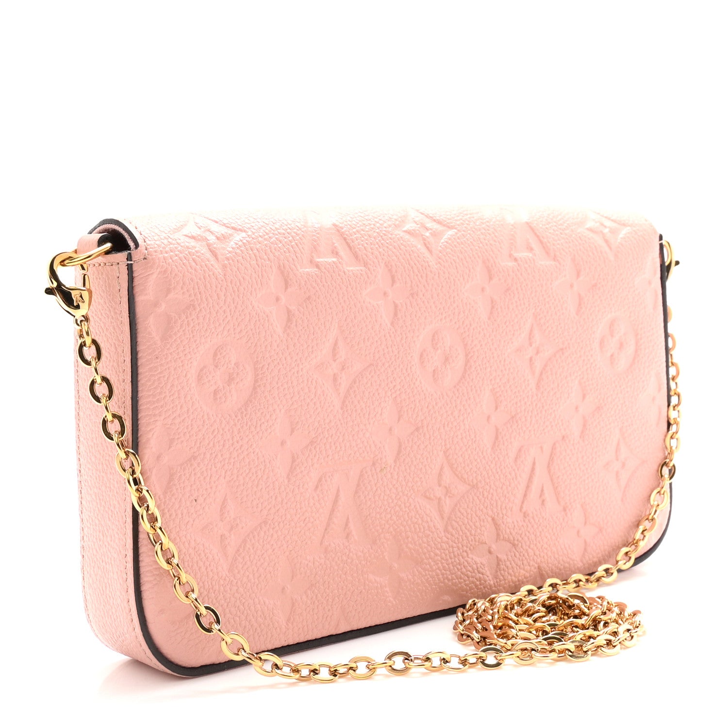 Louis Vuitton Empreinte Pochette Felicie Chain Wallet Rose Poudre 4 of 12