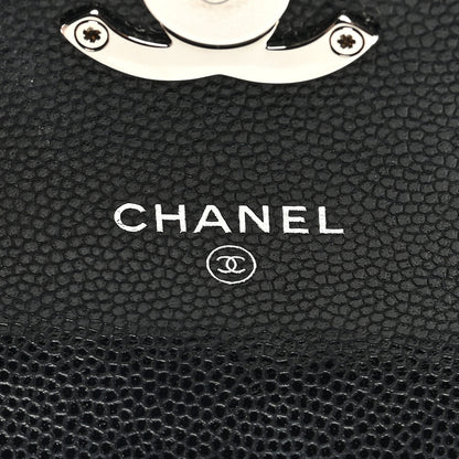 Chanel Caviar Quilted Pick Me Up Clutch With Chain Black 6 of 10