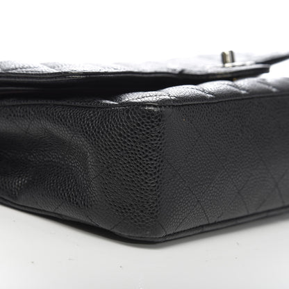 Chanel Caviar Quilted Medium Double Flap Black 10 of 15