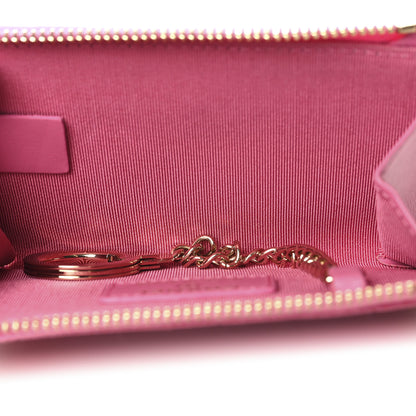 Chanel Caviar Quilted Zipped Key Holder Case Pink 5 of 7