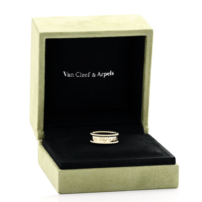 Van Cleef & Arpels 18K Yellow Gold Perlee Signature Ring 54 7 5 of 5