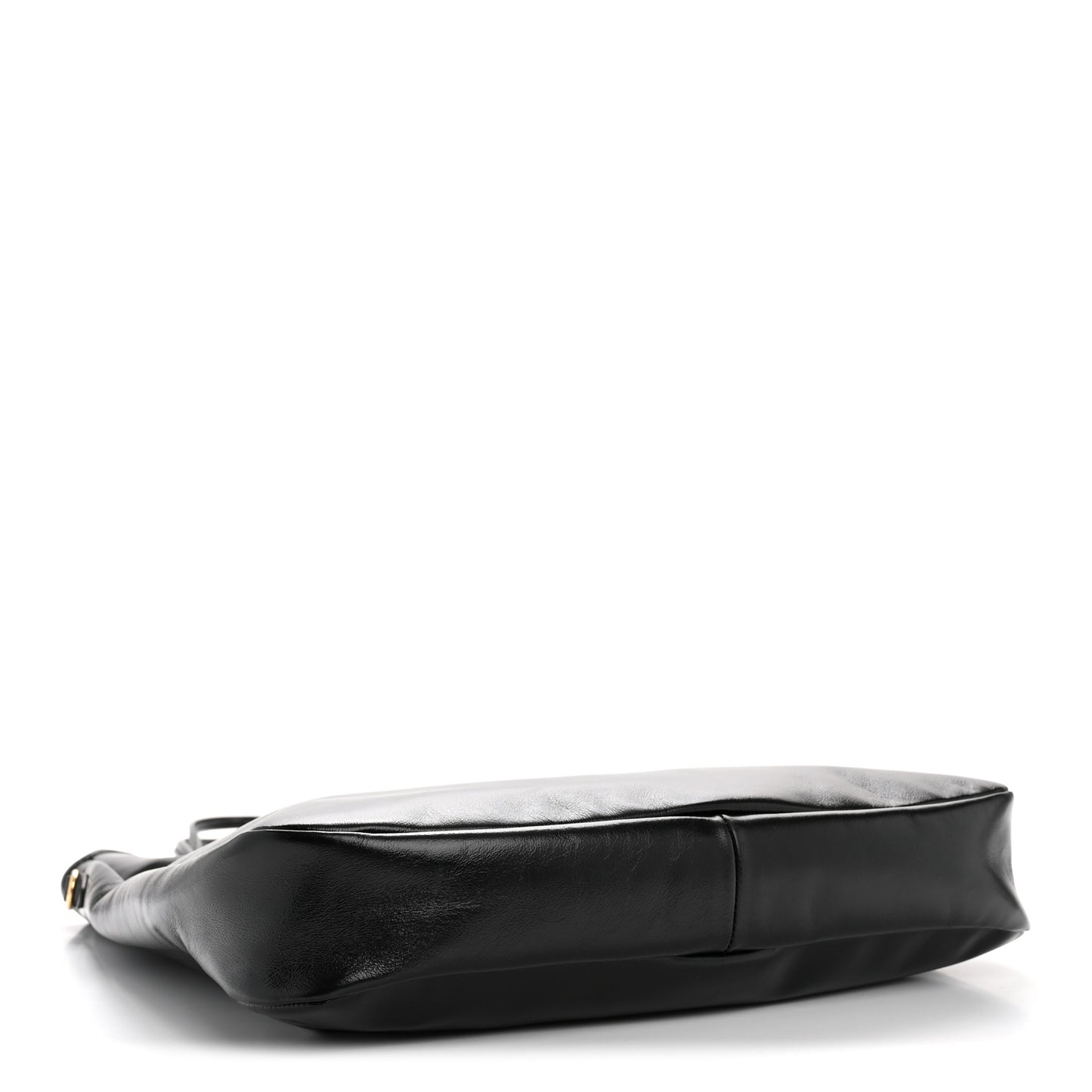 Shiny Softy Calfskin Ivy Bag Black