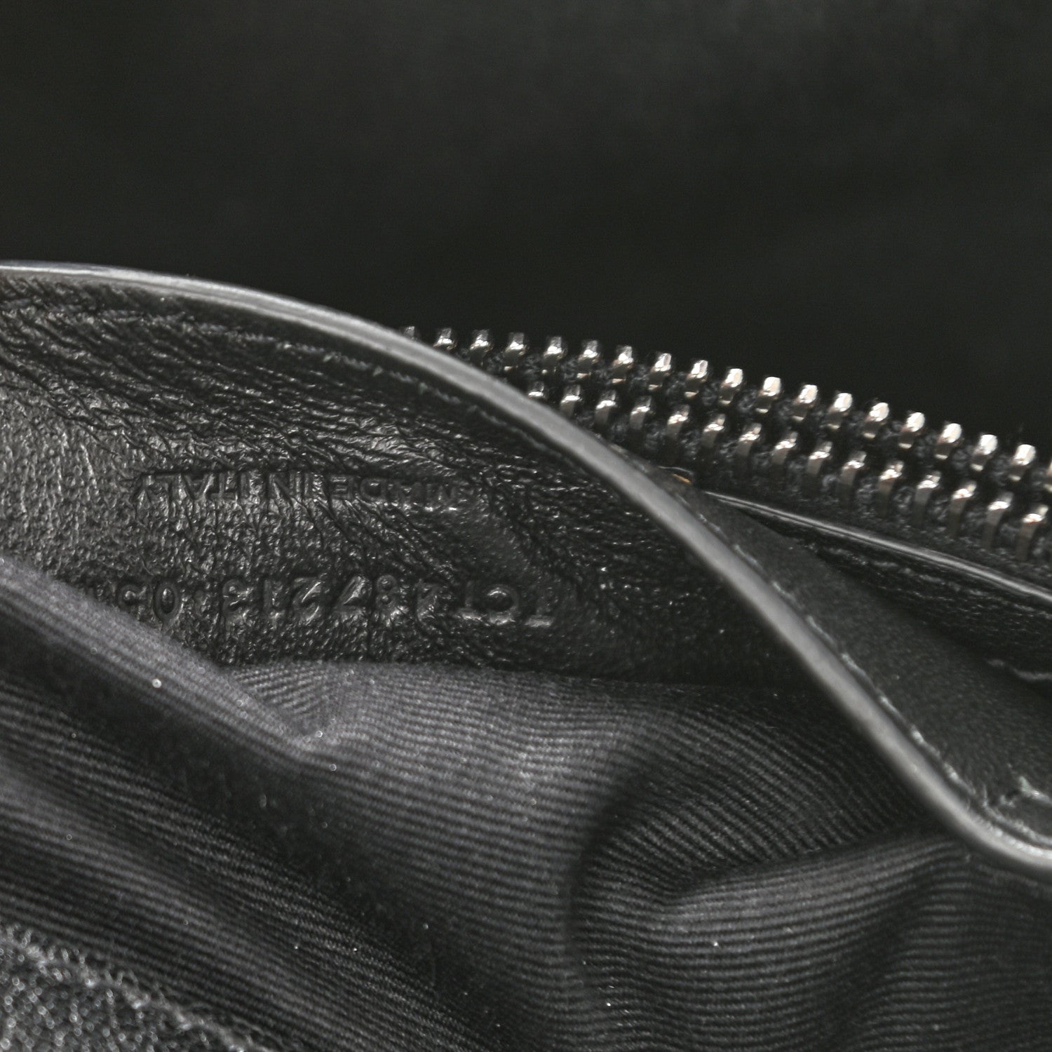 Saint Laurent Sheepskin Matelasse Chevron Monogram Medium College Bag Black 8 of 10