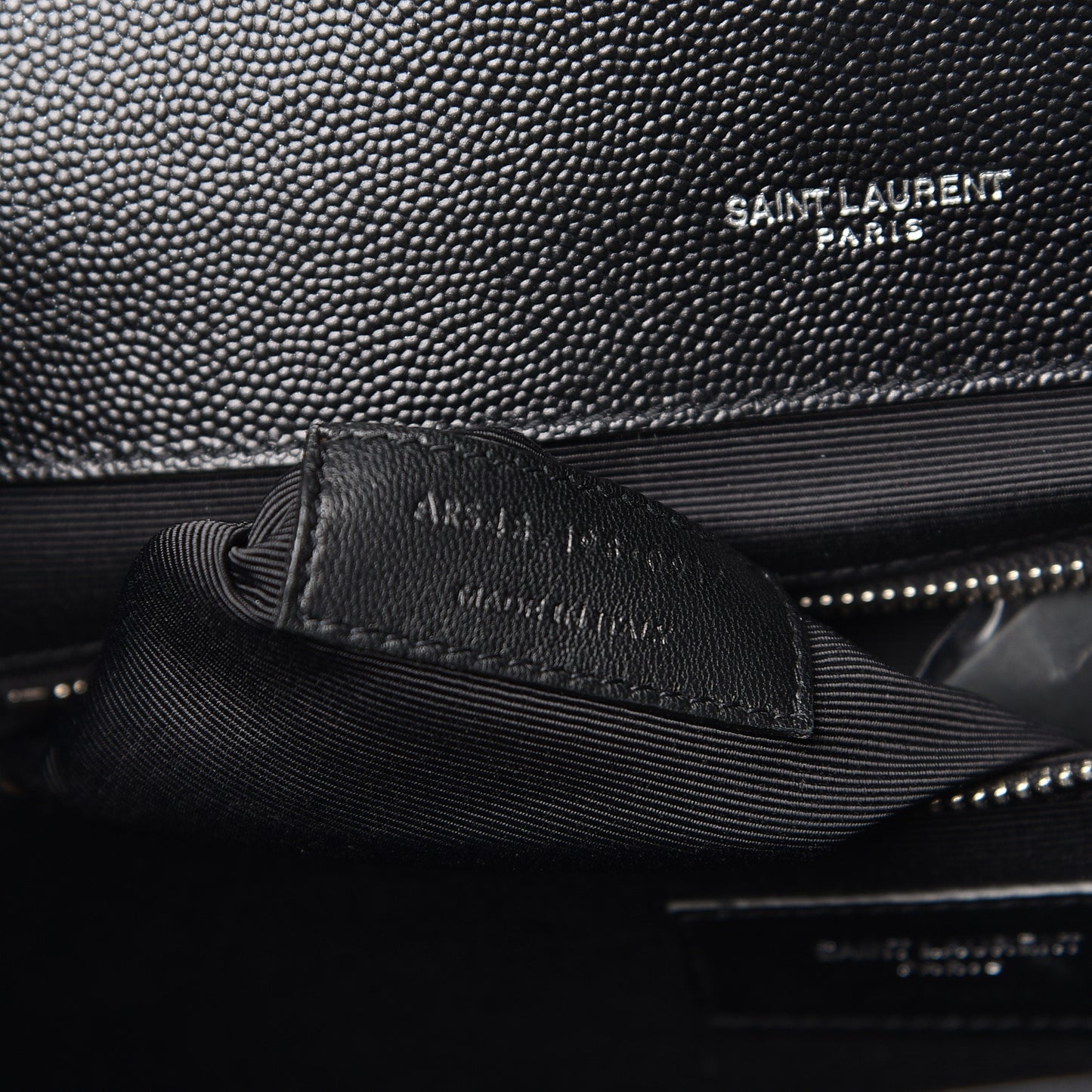 Grain De Poudre Large Tri-Quilt Monogram Satchel Black