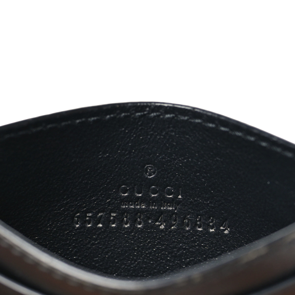 Smooth Calfskin GG Marmont Card Holder Black