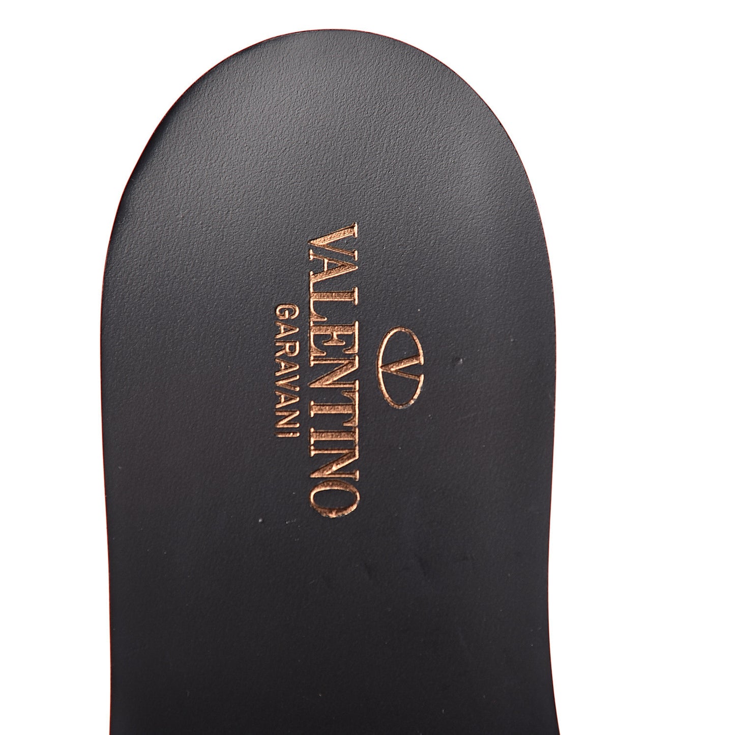 PVC Transparent Vlogo Flat Slide Sandals 37 Black