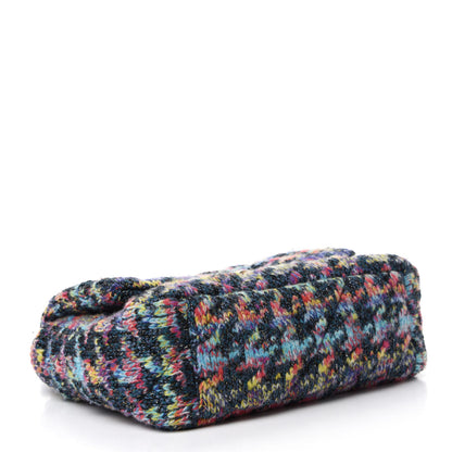 Chanel Tweed Quilted Medium Chanel 19 Flap Dark Multicolor 4 of 10