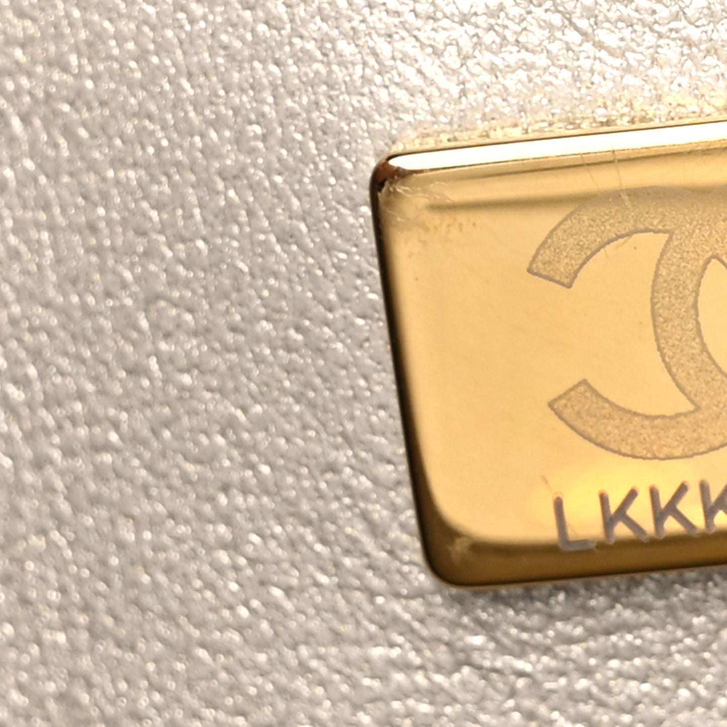 Metallic Lambskin Quilted Medium Double Flap Gold