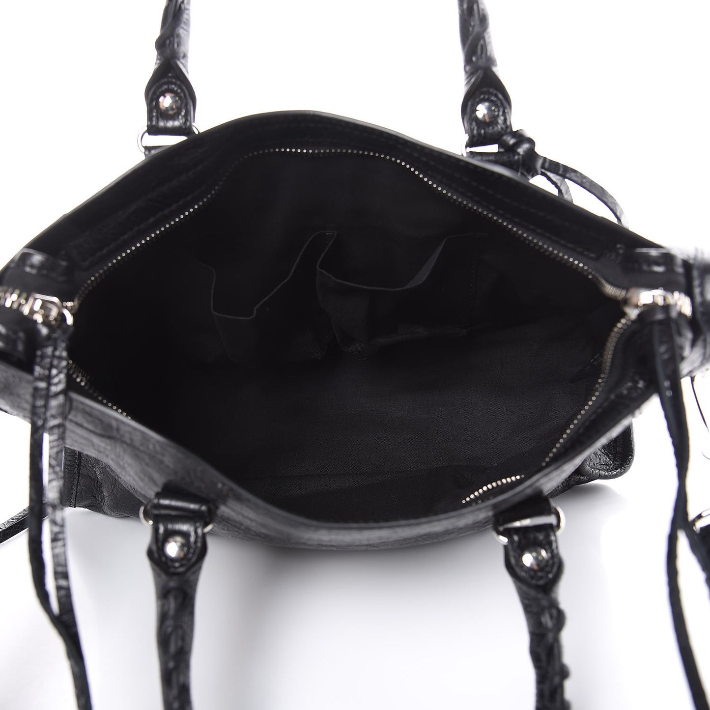 Agneau Classic Silver Hardware S City Black