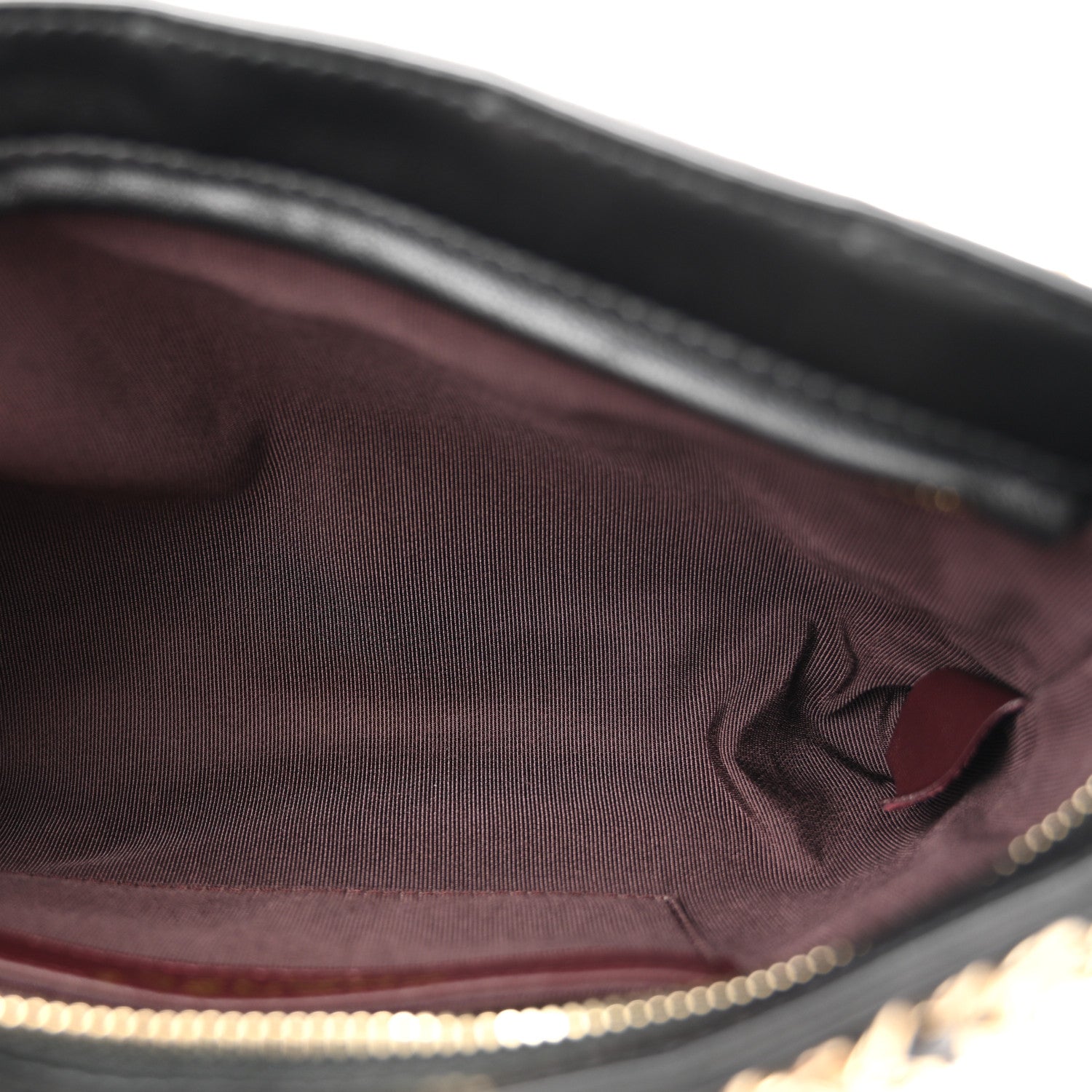 Chanel Lambskin Chain Frame Shoulder Bag Black 5 of 10