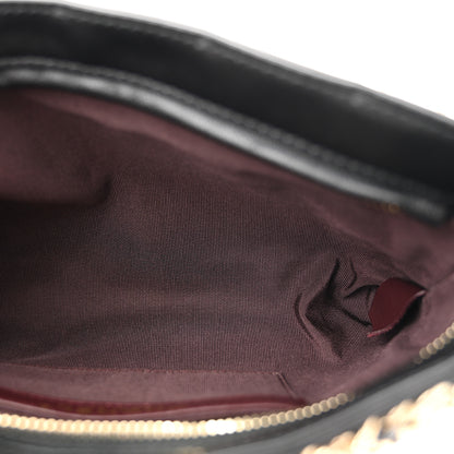 Chanel Lambskin Chain Frame Shoulder Bag Black 5 of 10