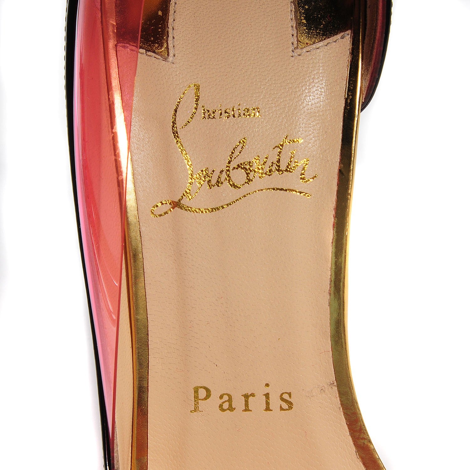 Christian Louboutin Patent PVC Miss Rigidaine 120 Pumps 38 Black 7 of 7