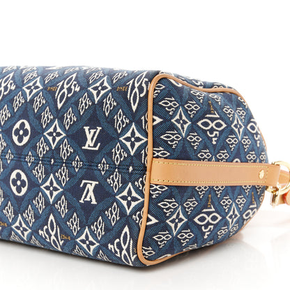 Louis Vuitton Jacquard Since 1854 Speedy Bandouliere 25 Blue 13 of 14