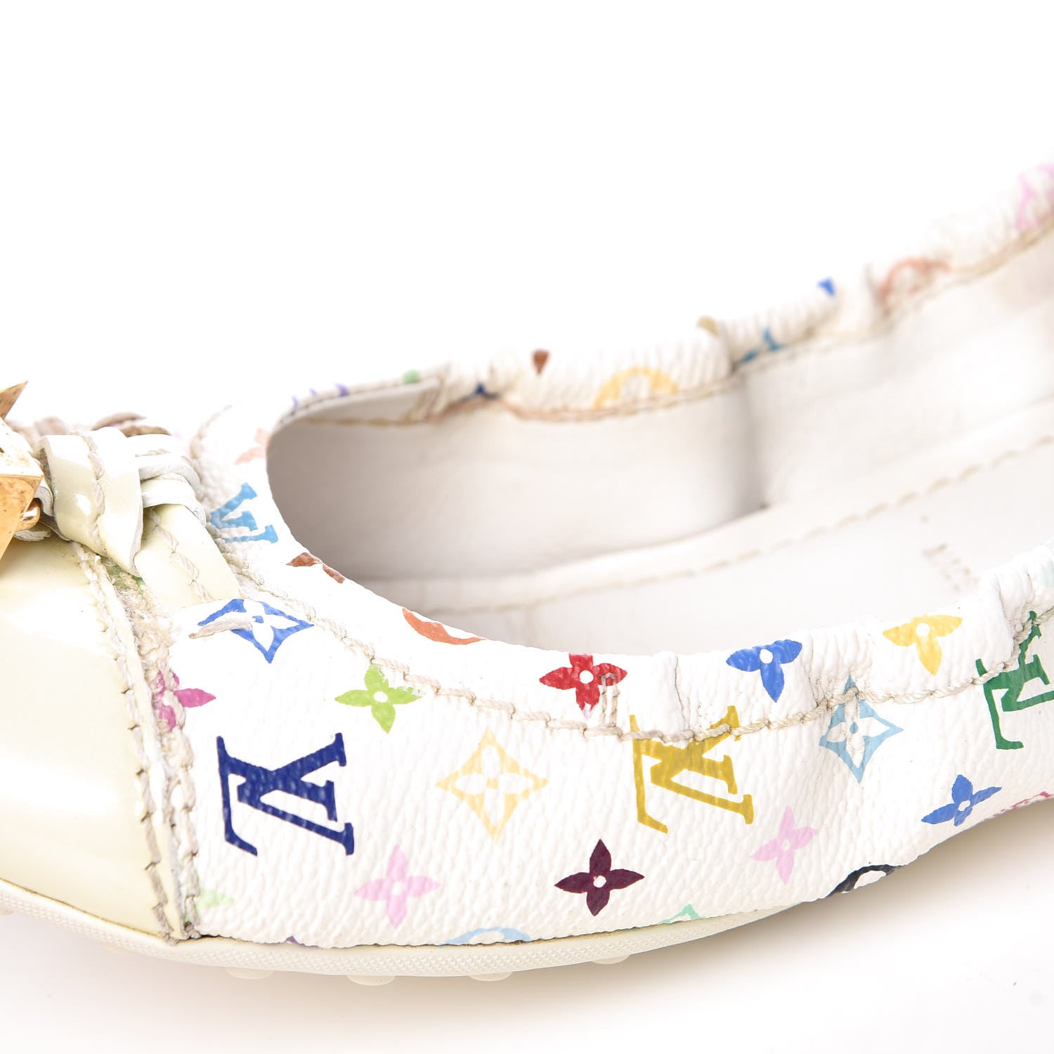 Louis Vuitton Monogram Multicolor Lovely Ballet Flats 36 White 18 of 19