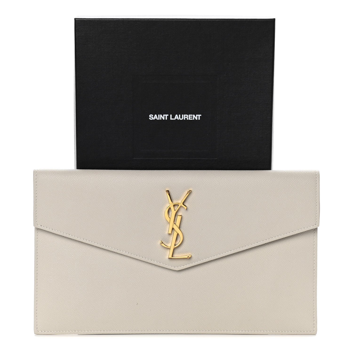 Saint Laurent Grain De Poudre Uptown Pouch Crema Soft 8 of 8