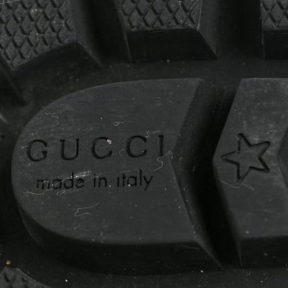 Gucci Calfskin Crystal GG Trip Chelsea Ankle Boots 38.5 Black 6 of 7