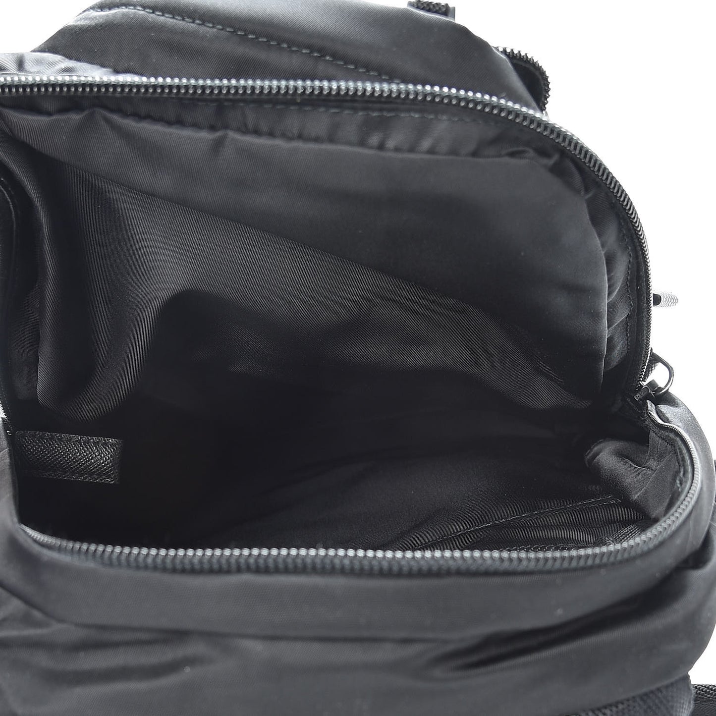 Tessuto Nylon Montagna Sling Backpack Black