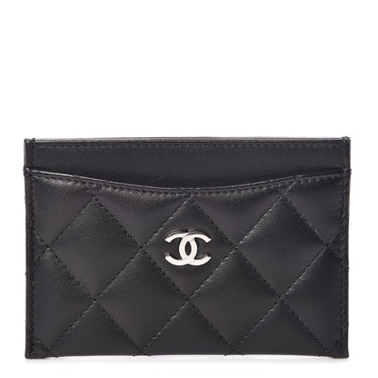 Chanel Lambskin Quilted Card Holder Black 1 of 9