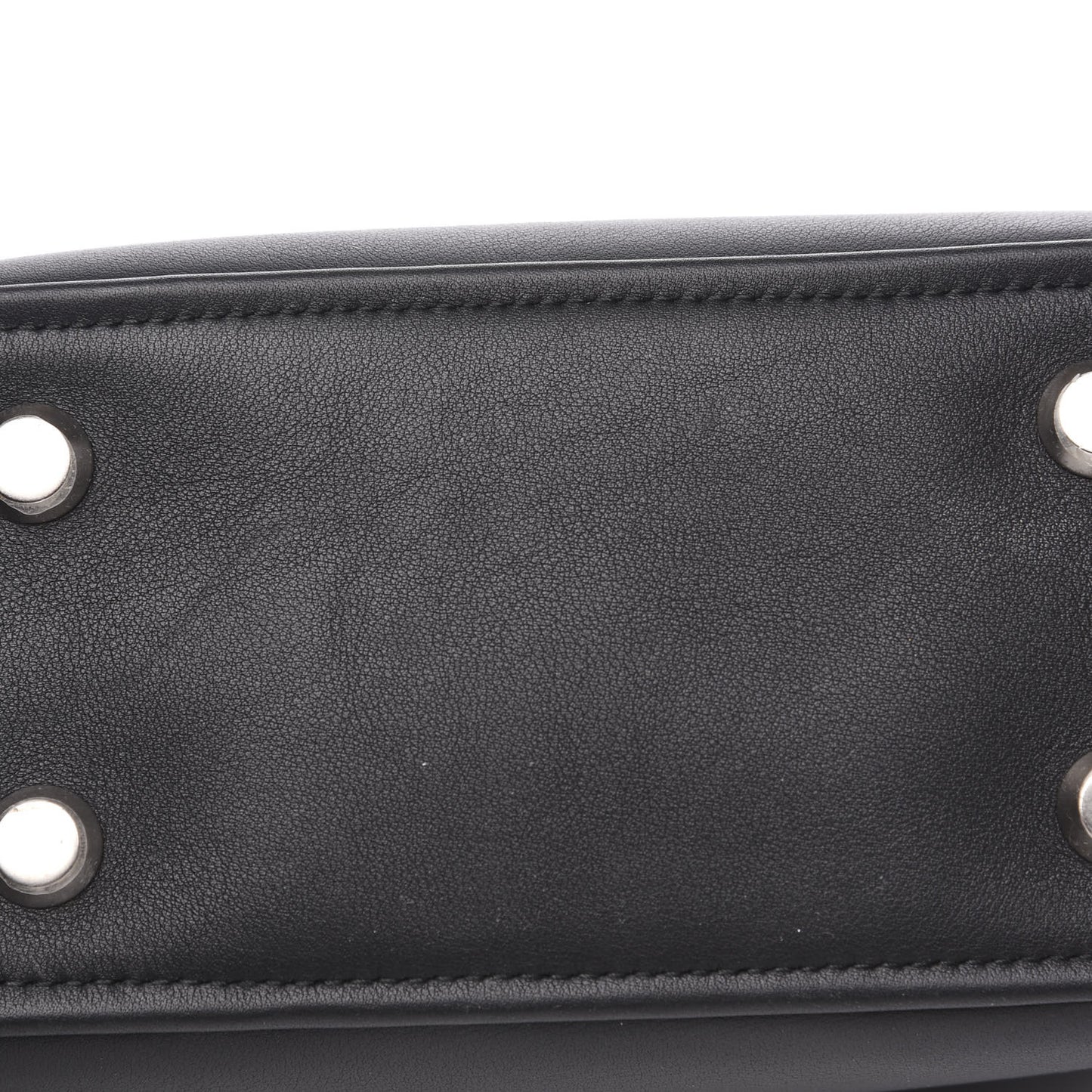 Shiny Day Calfskin XS Triangle Square Bag Black