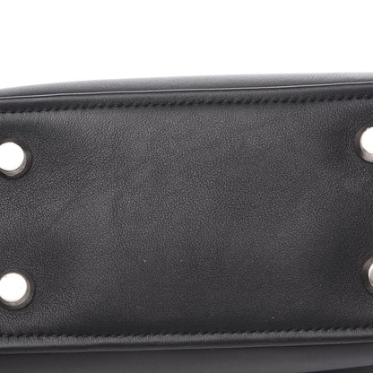 Balenciaga Shiny Day Calfskin XS Triangle Square Bag Black 8 of 9