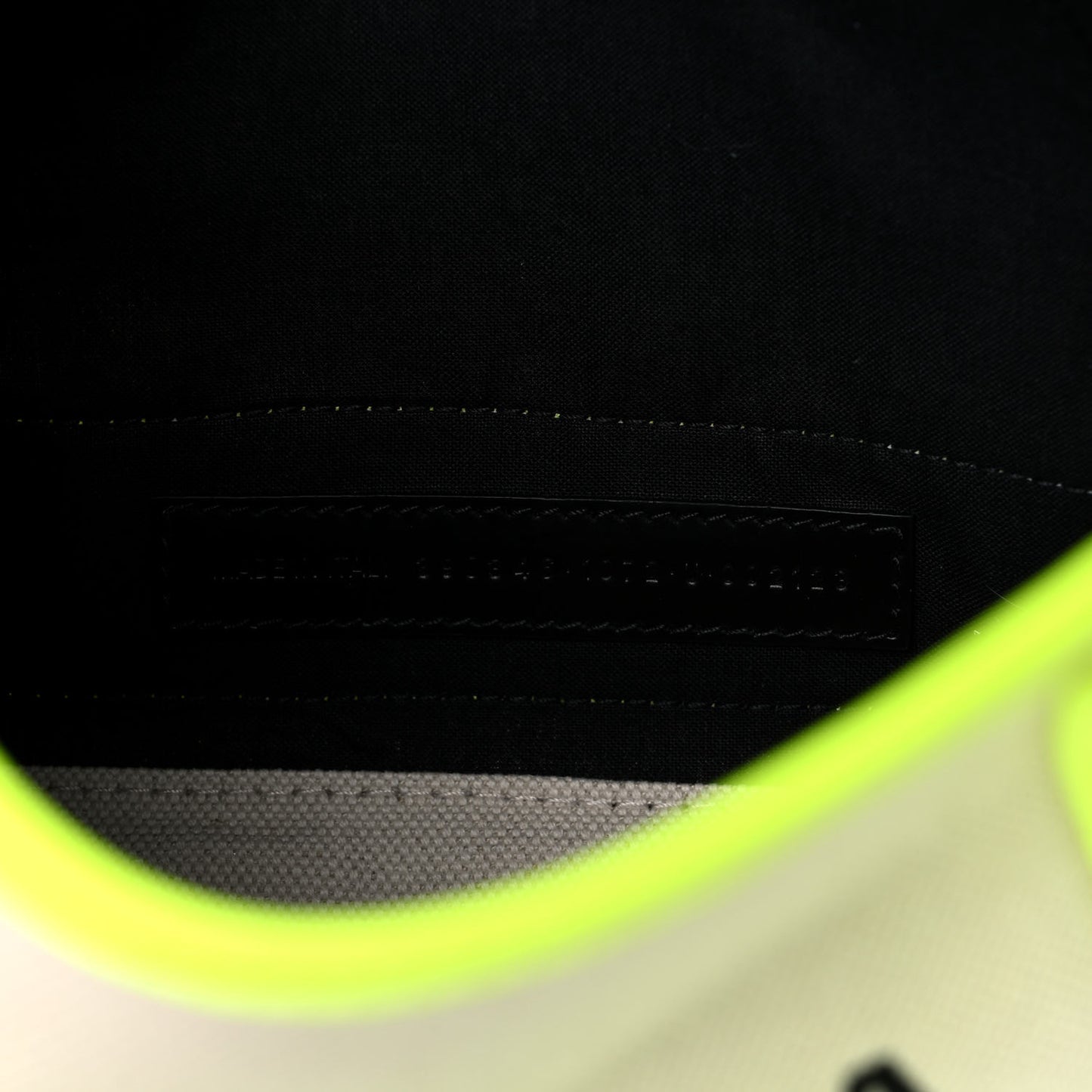 Cotton Canvas Satin Calfskin Navy Cabas XS Natural Fluo Yellow