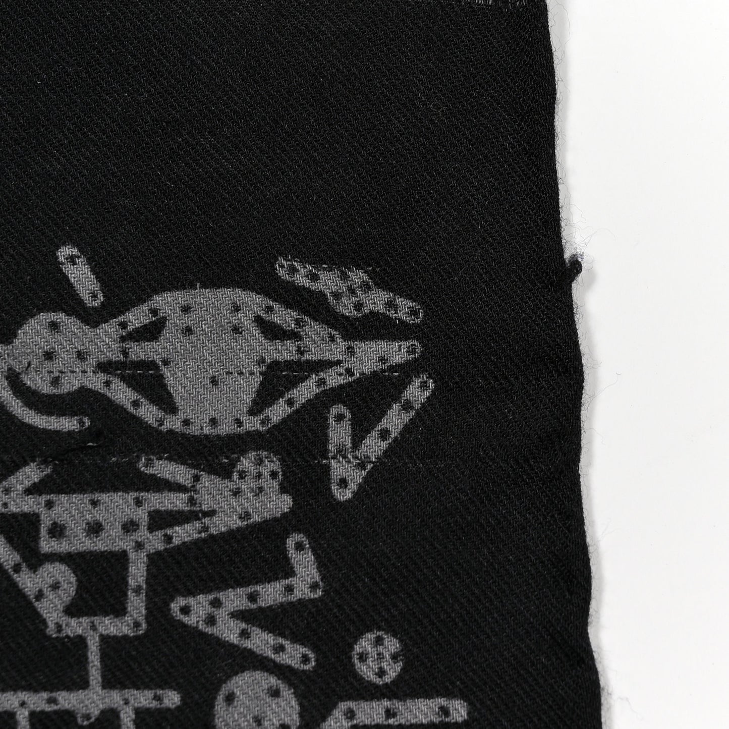 Silk Cashmere Stole Black