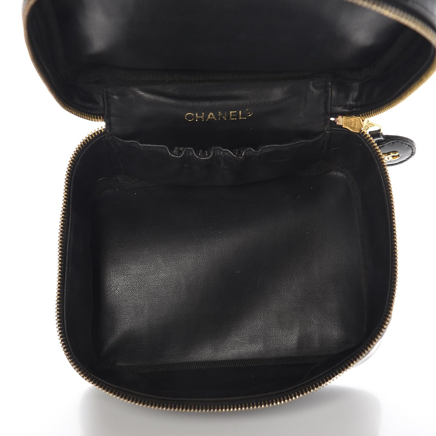 Patent Vanity Cosmetic Case Black