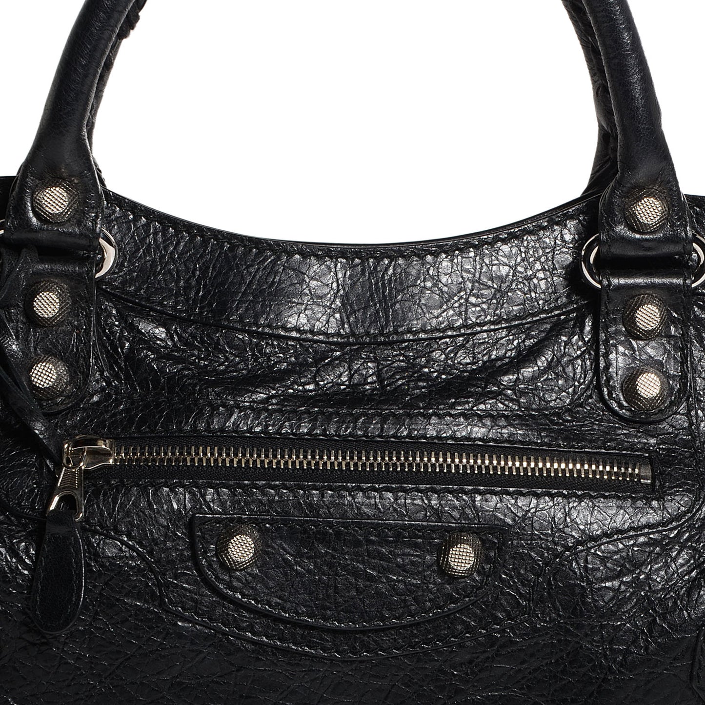 Agneau Giant 12 Silver Hardware First Black