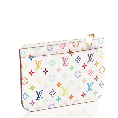 Louis Vuitton Monogram Multicolor Key Pouch White Litchi 3 of 7