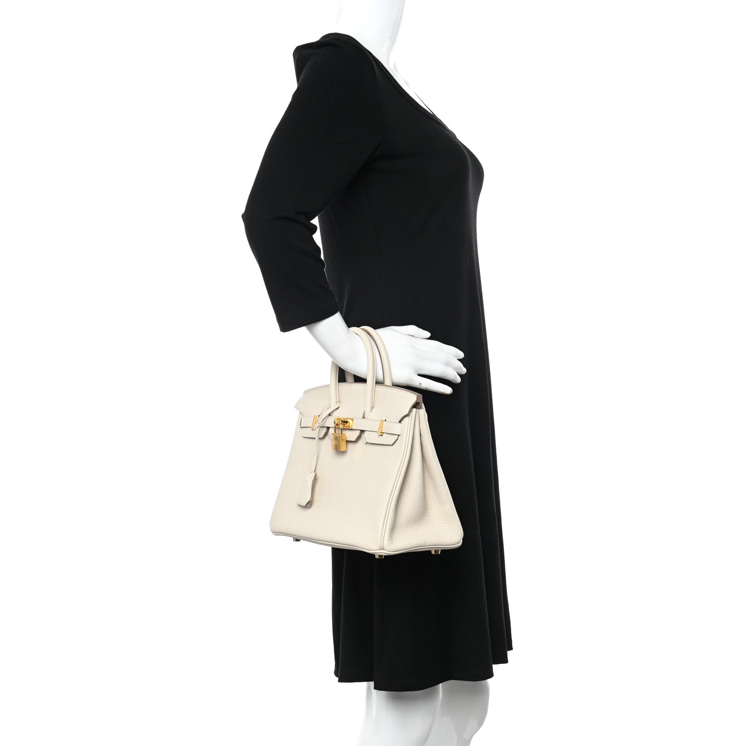 Hermes Togo Birkin 25 Craie 2 of 11