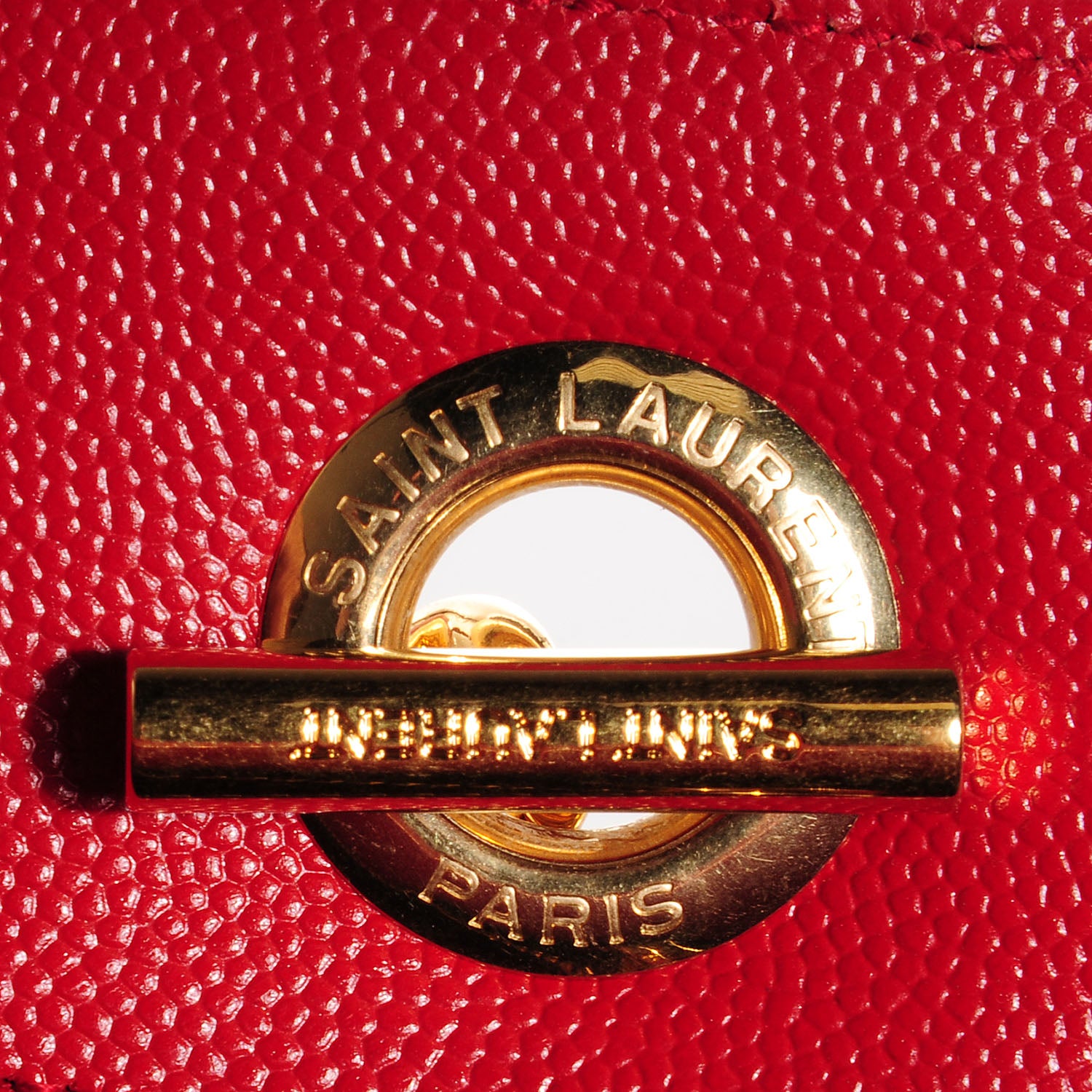 Saint Laurent Grain De Poudre Matelasse Chevron Monogramme Shopping Bag Lipstick 8 of 9